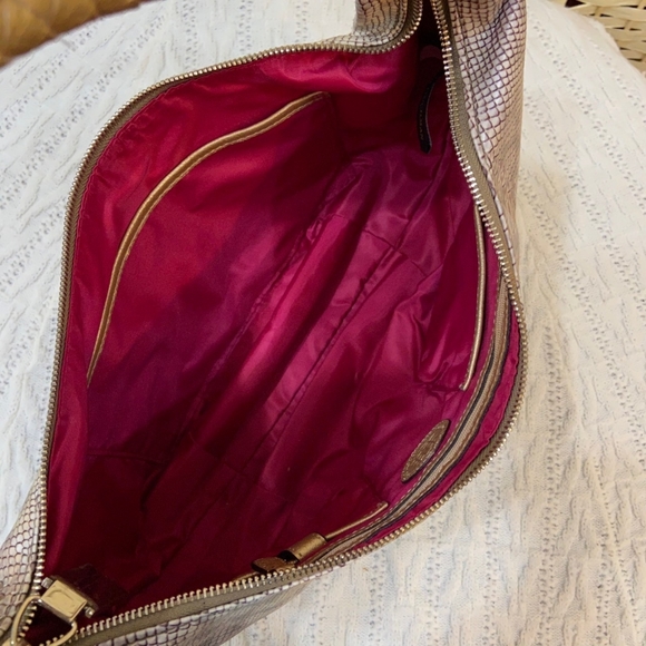 Dana Buchman, Faux Snake Skin Leather Shoulder Bag - Picture 11 of 13